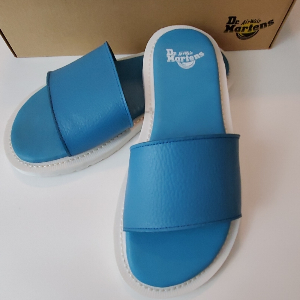 Dr. Martens Cierra II slide sandal Sky Blue NIB 36